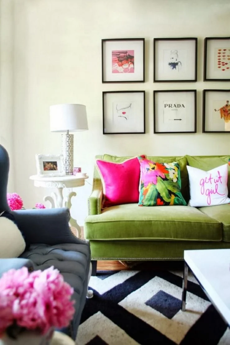 Bright discount coloured sofas